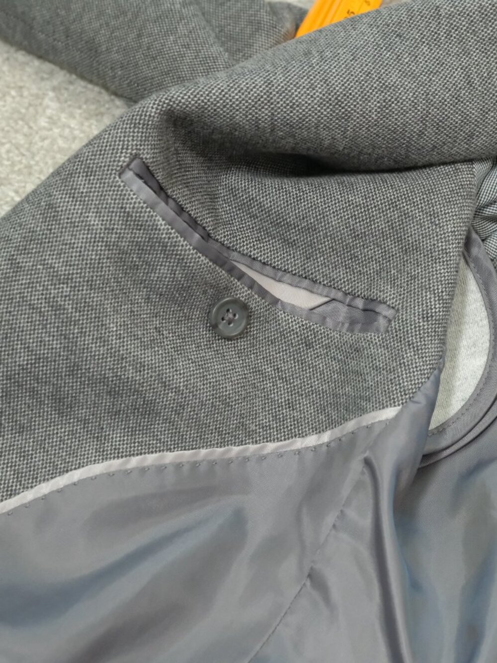 Banana Republic Slim Fit Gray Cotton Blazer - Picture 4 of 16